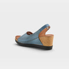 Spring Step Kelsy Blue Wedge Sandal