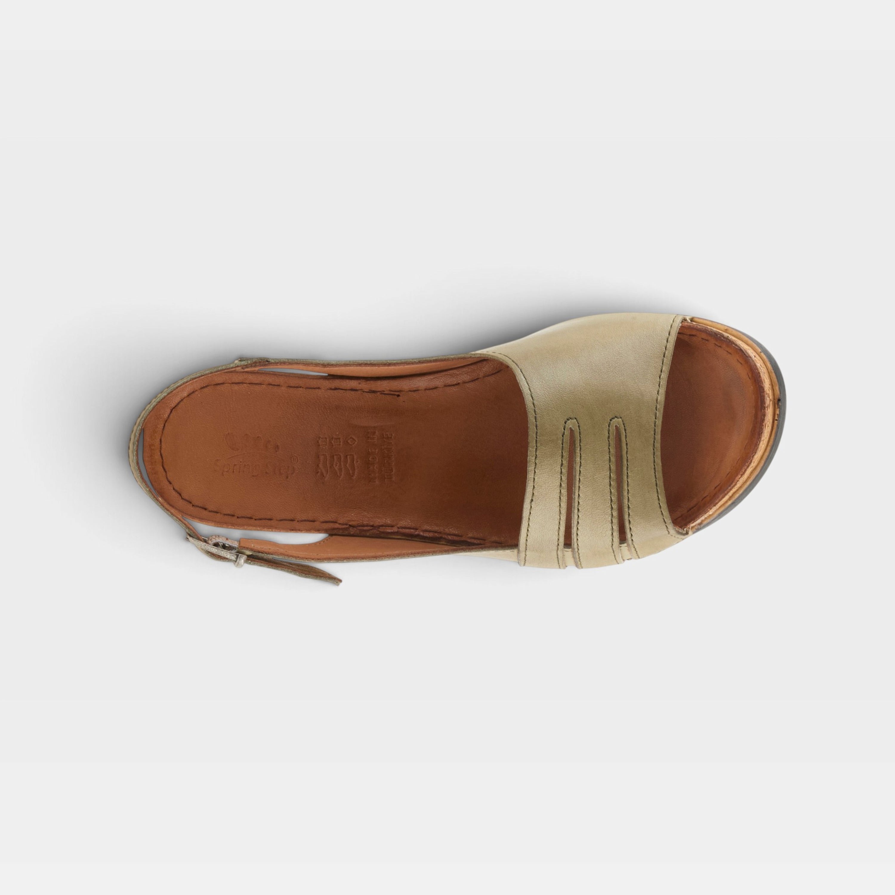 Spring Step Kelsy Sage Green Wedge Sandal