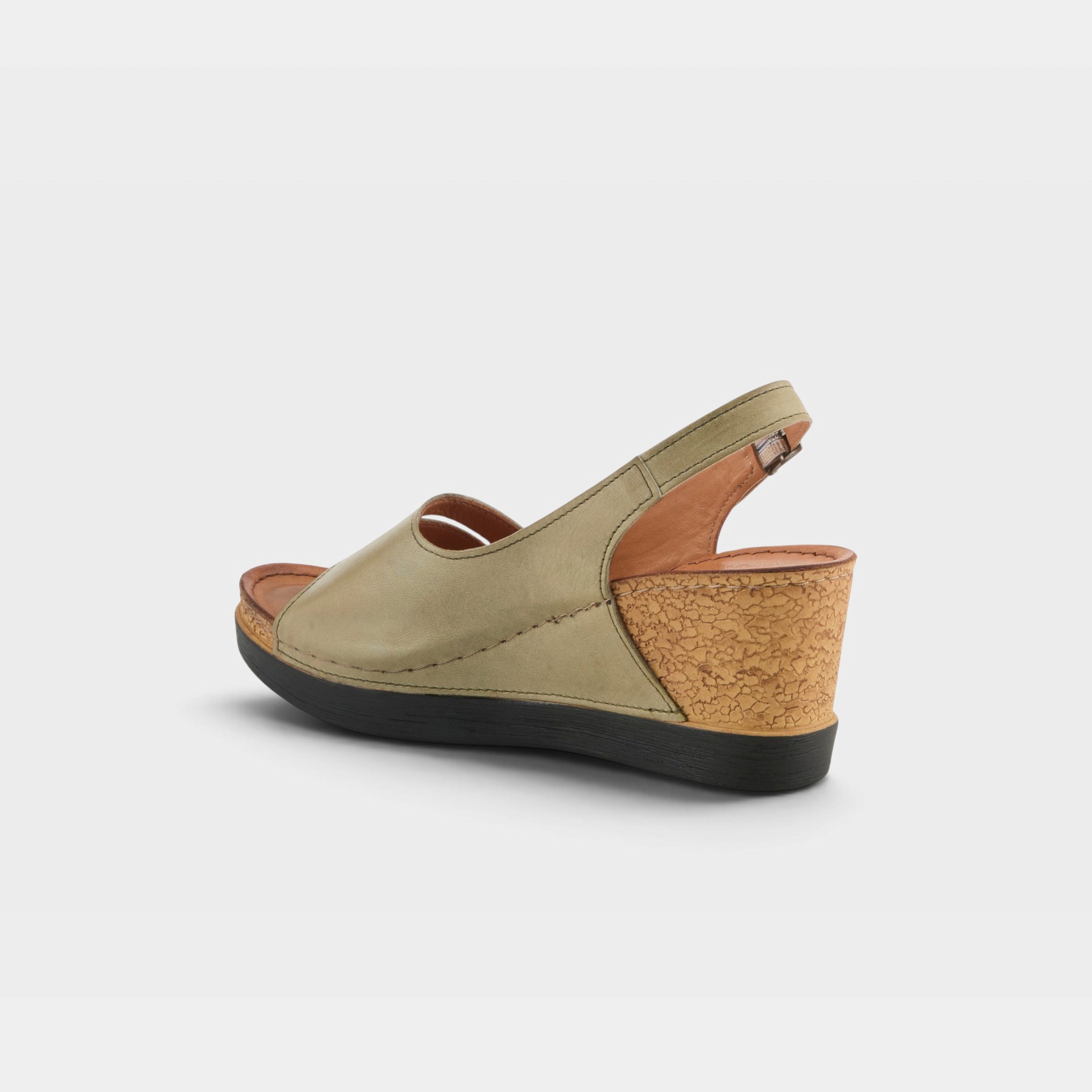 Spring Step Kelsy Sage Green Wedge Sandal