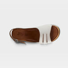 Spring Step Kelsy White Wedge Sandal