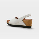 Spring Step Kelsy White Wedge Sandal