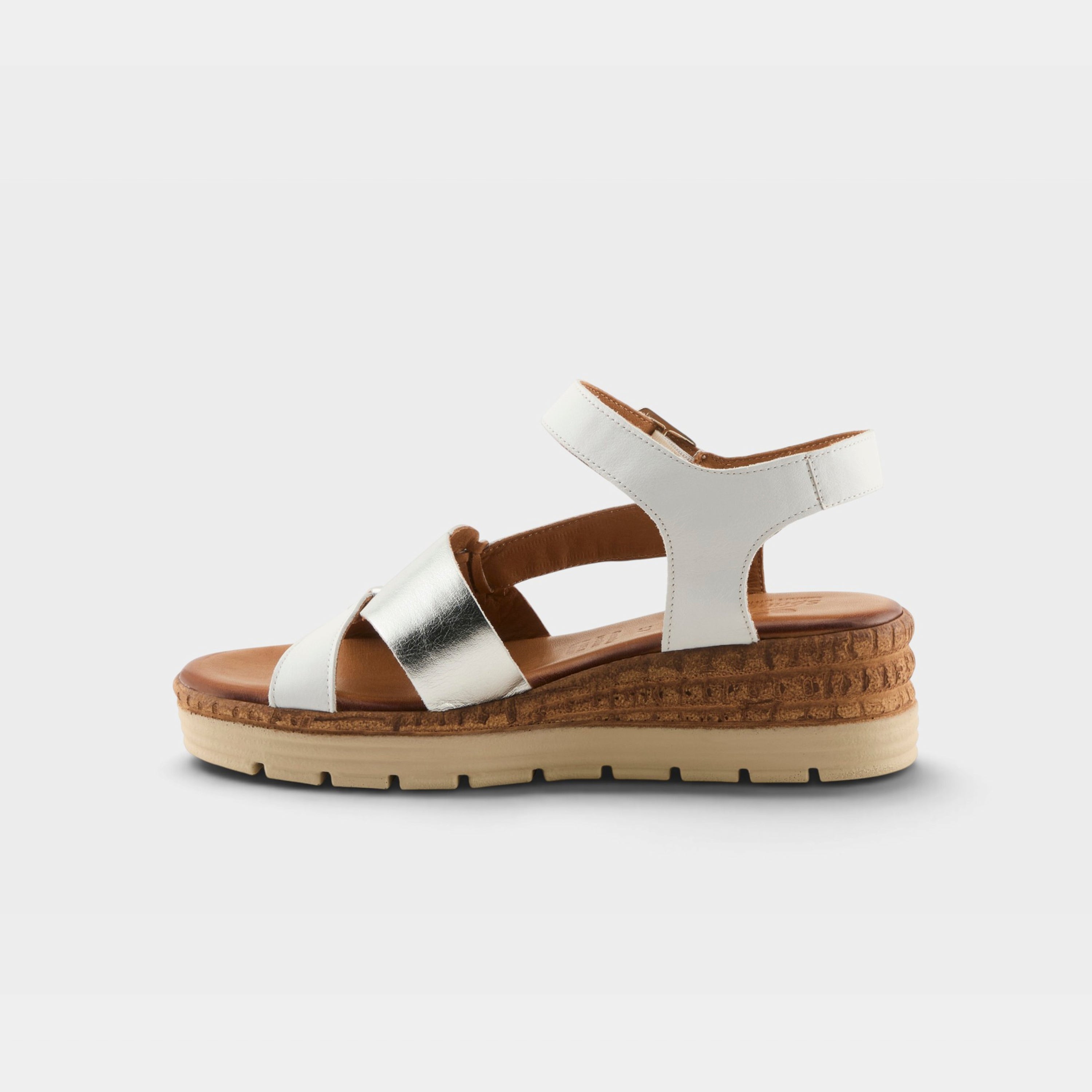 Spring Step Kirra White Multi Casual Sandal