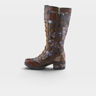 L'Artiste Kisha-Boss boots in Brown Multi, side view