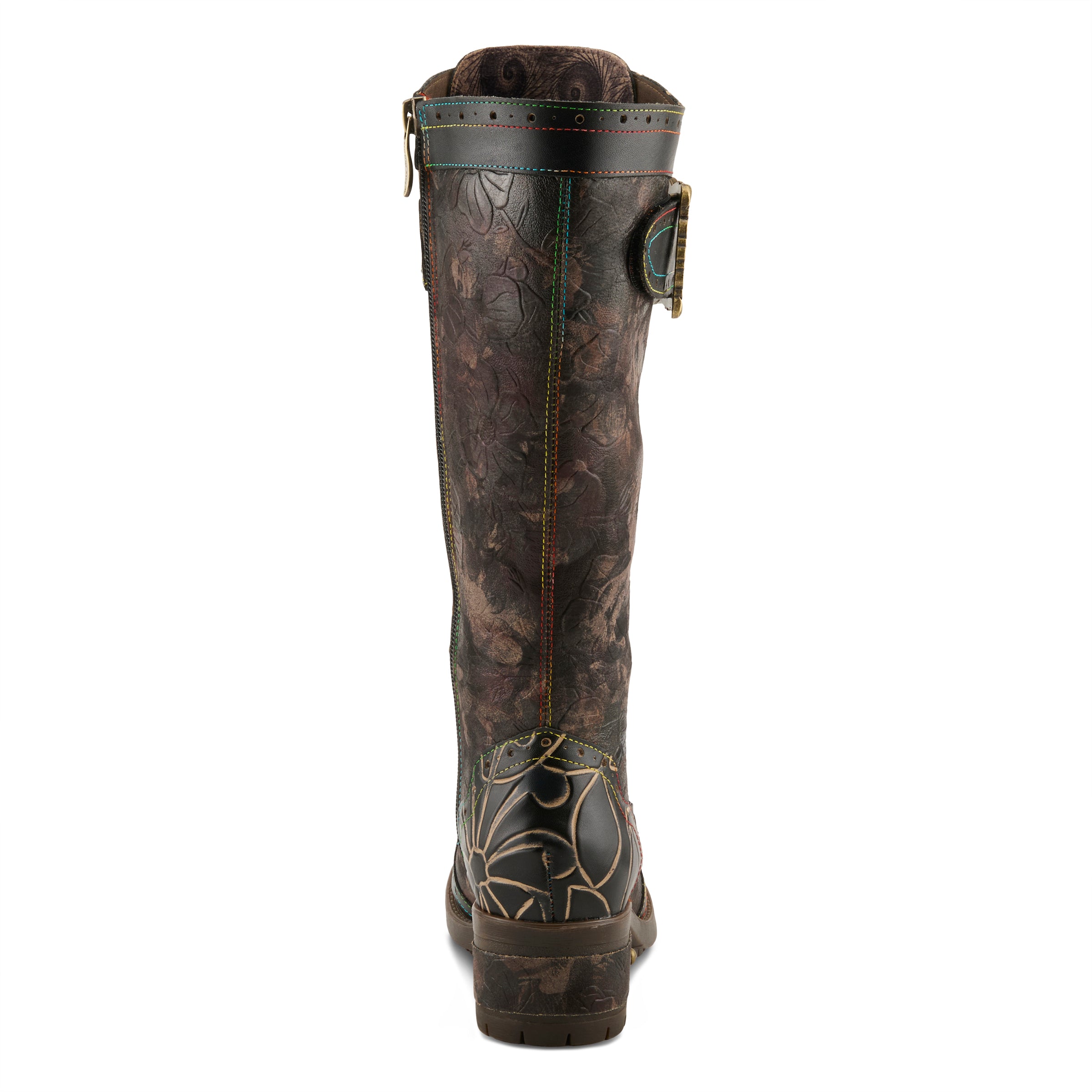 Runway-Inspired Floral Knee High Boots – Spring Step Shoes