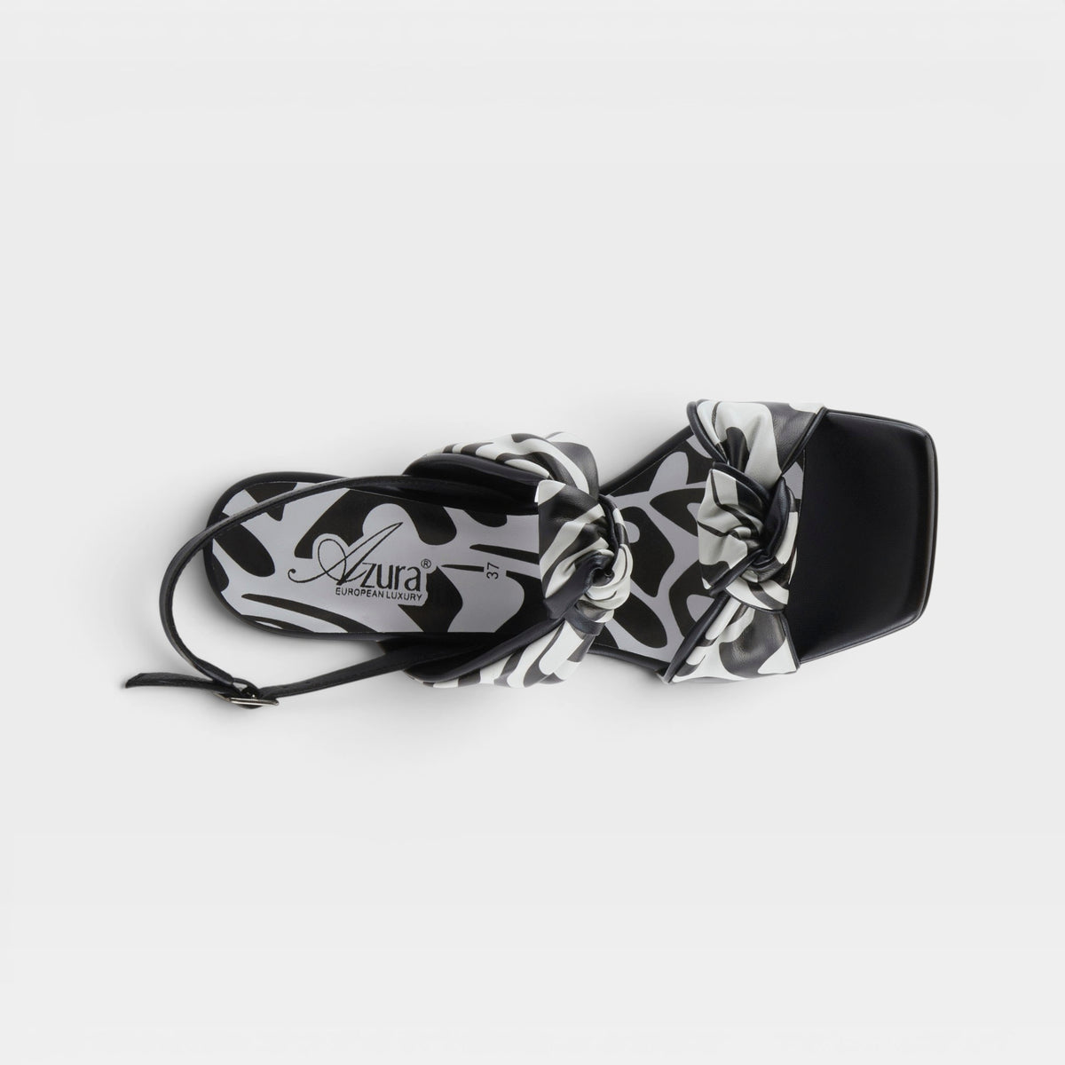 Azura Knotted Black Multi Sandal