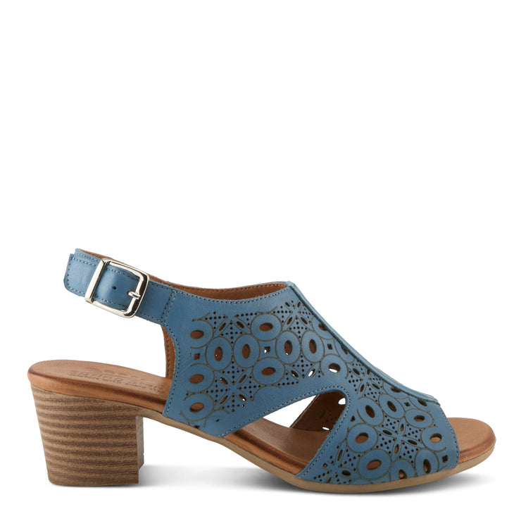 Blue Crotchet Detail Comfort Step Shoes