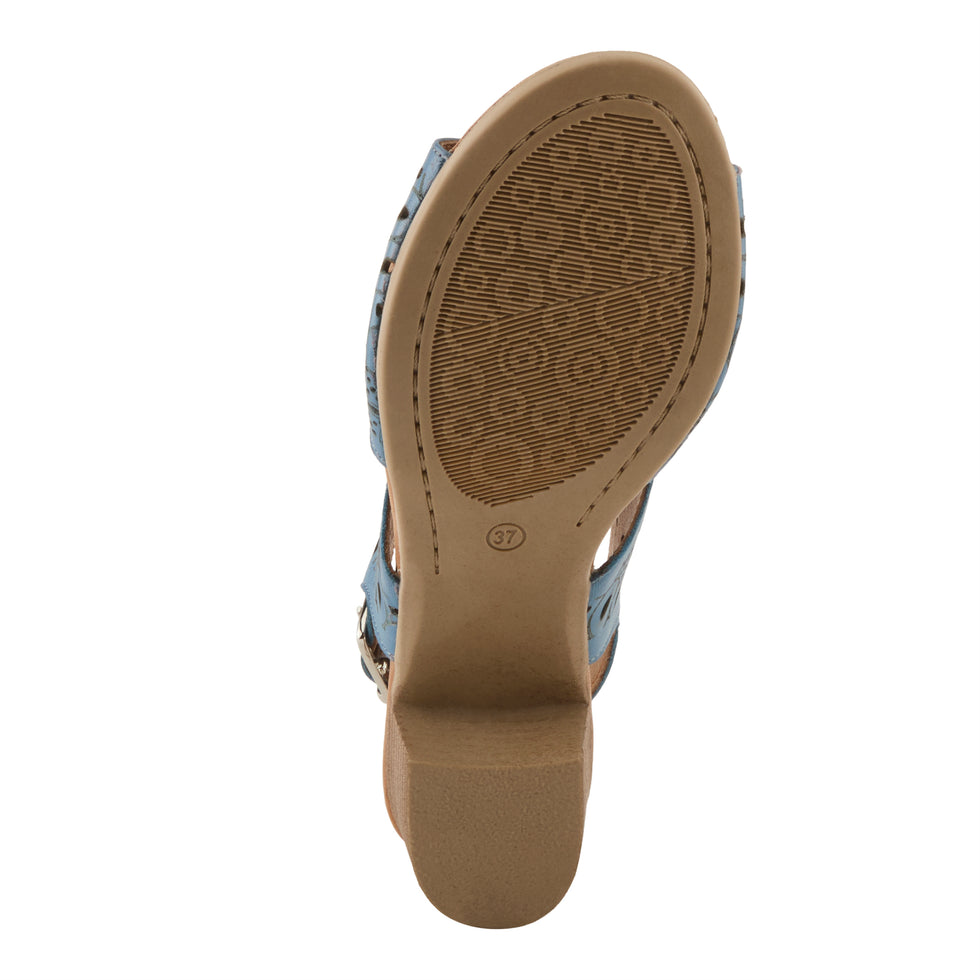 Blue Crotchet Detail Comfort Step Shoes main image 0