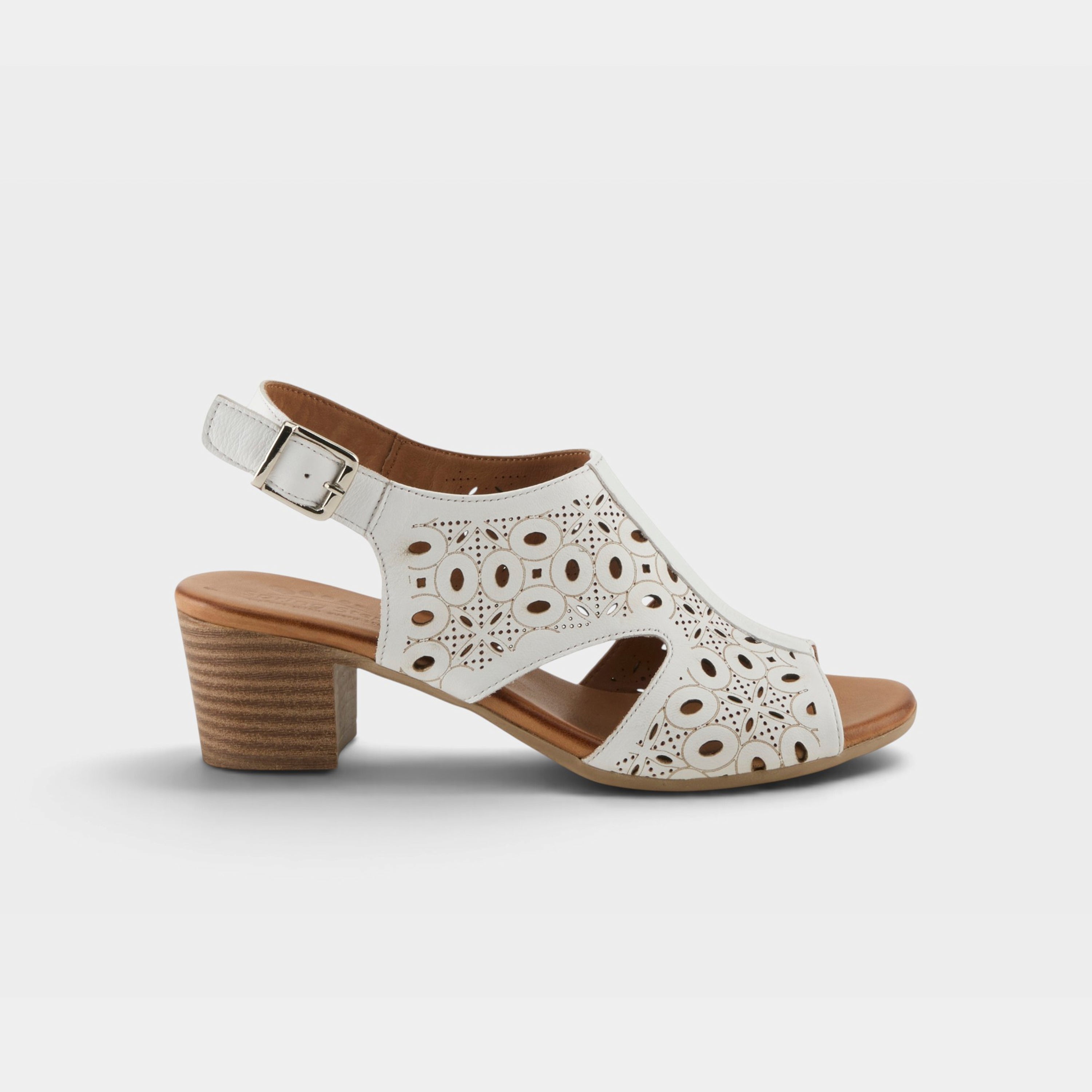 Spring Step Kovach White Slingback Sandal