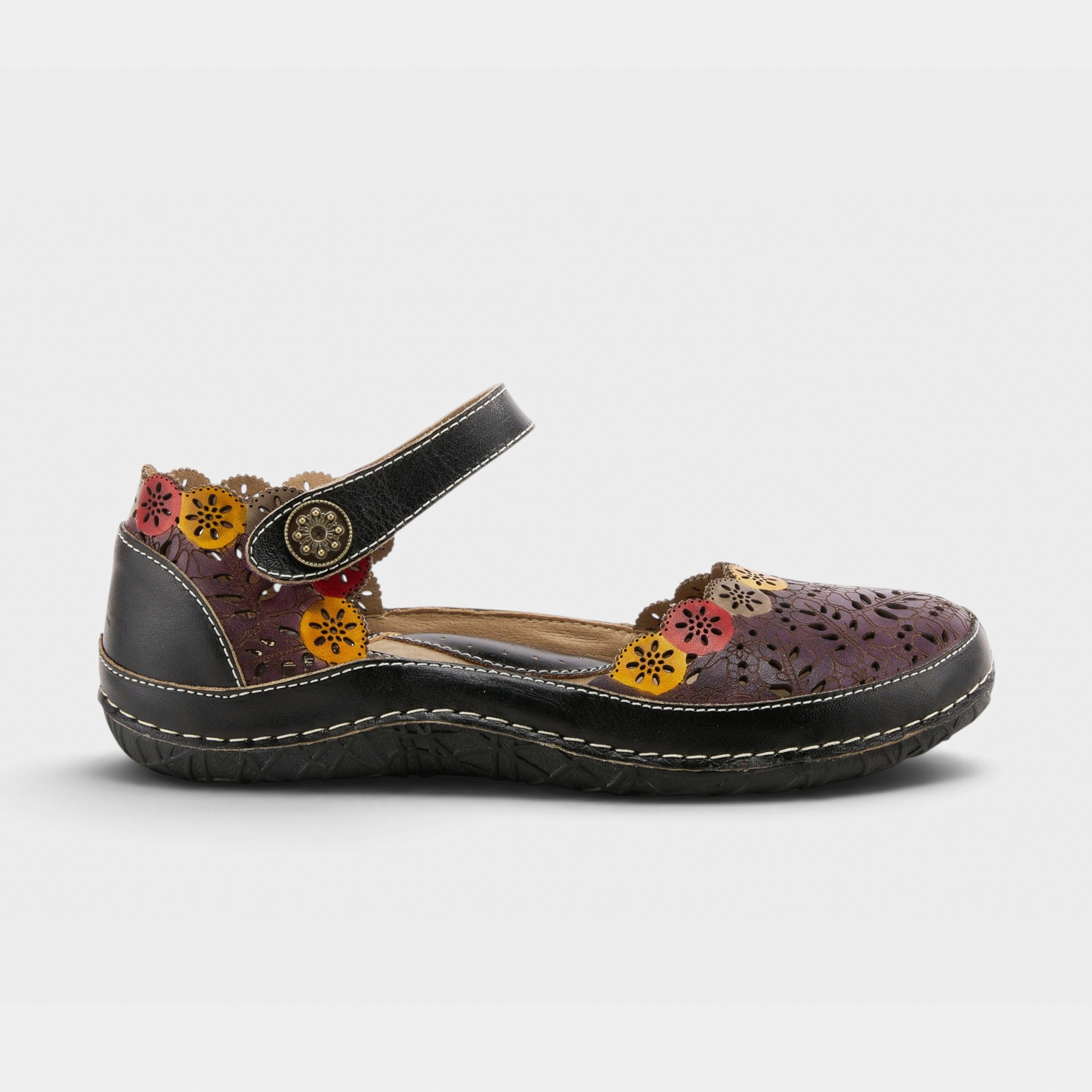 L'Artiste Kysandra-Fleur Mary Jane shoes in Black Multi, hero view