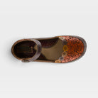 L'Artiste Kysandra-Fleur Mary Jane shoes in Purple Multi, top view