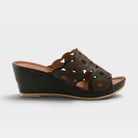 Spring Step Labarnas Black Slide Sandal
