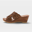 Spring Step Labarnas Brown Slide Sandal
