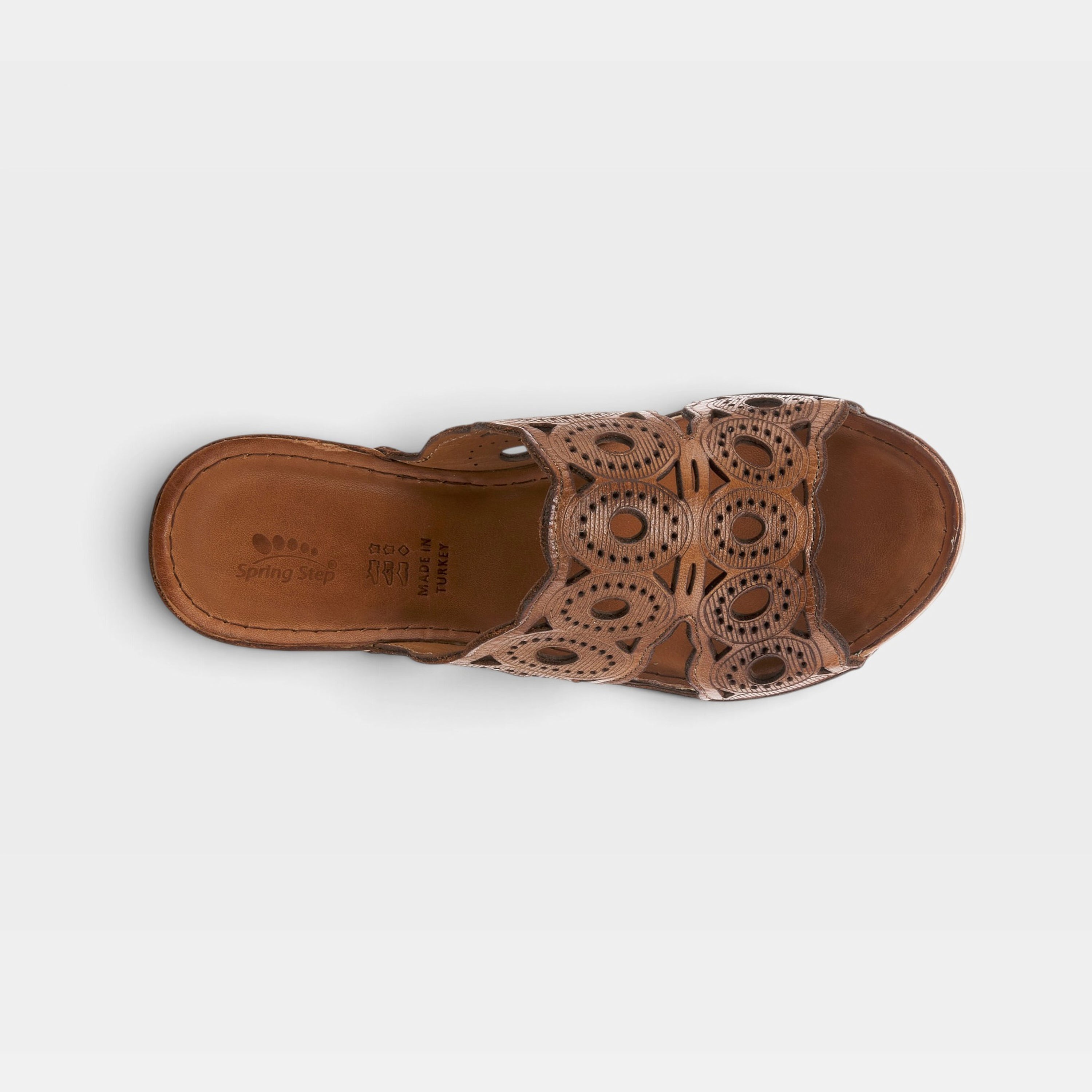 Spring Step Labarnas Brown Slide Sandal