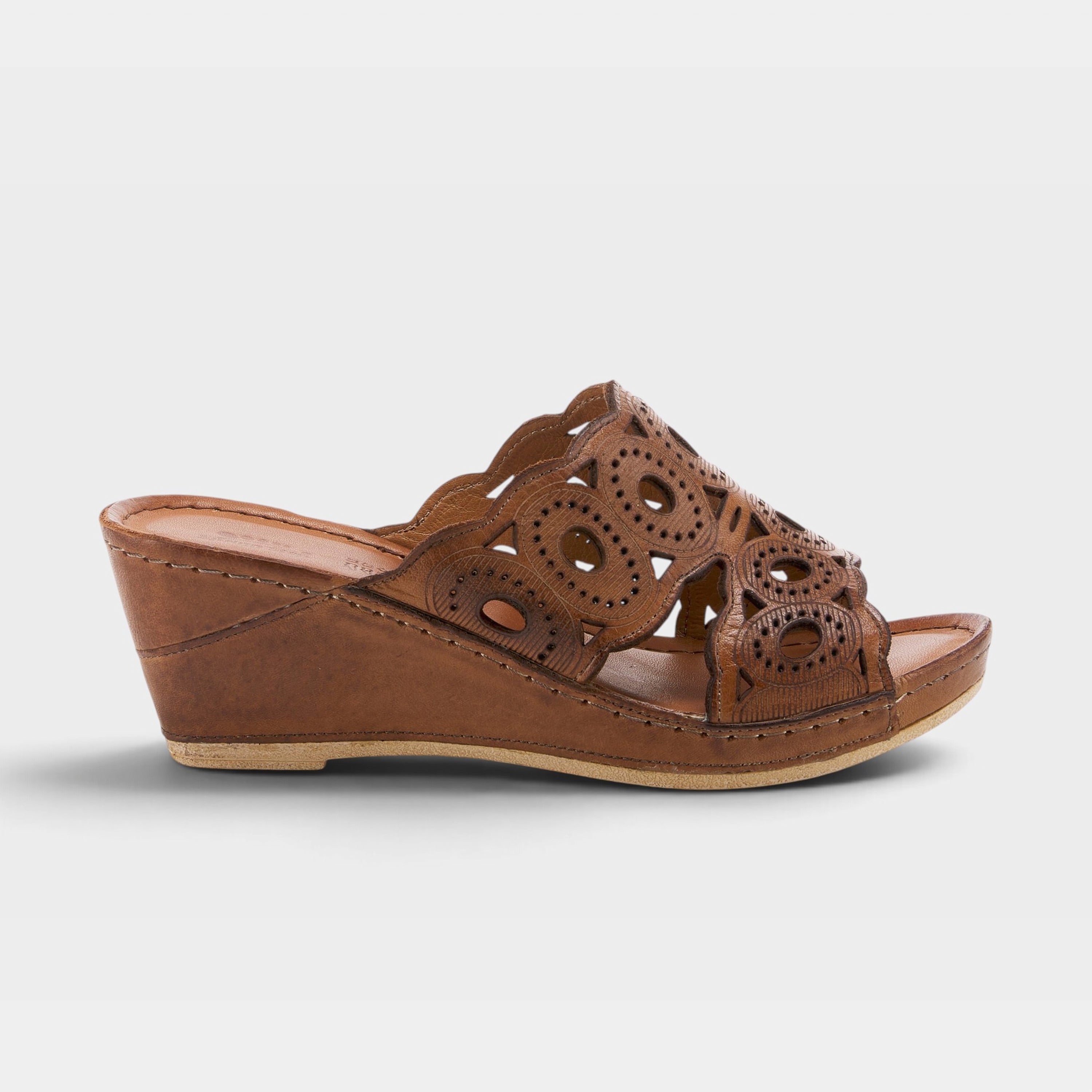 Spring Step Labarnas Brown Slide Sandal