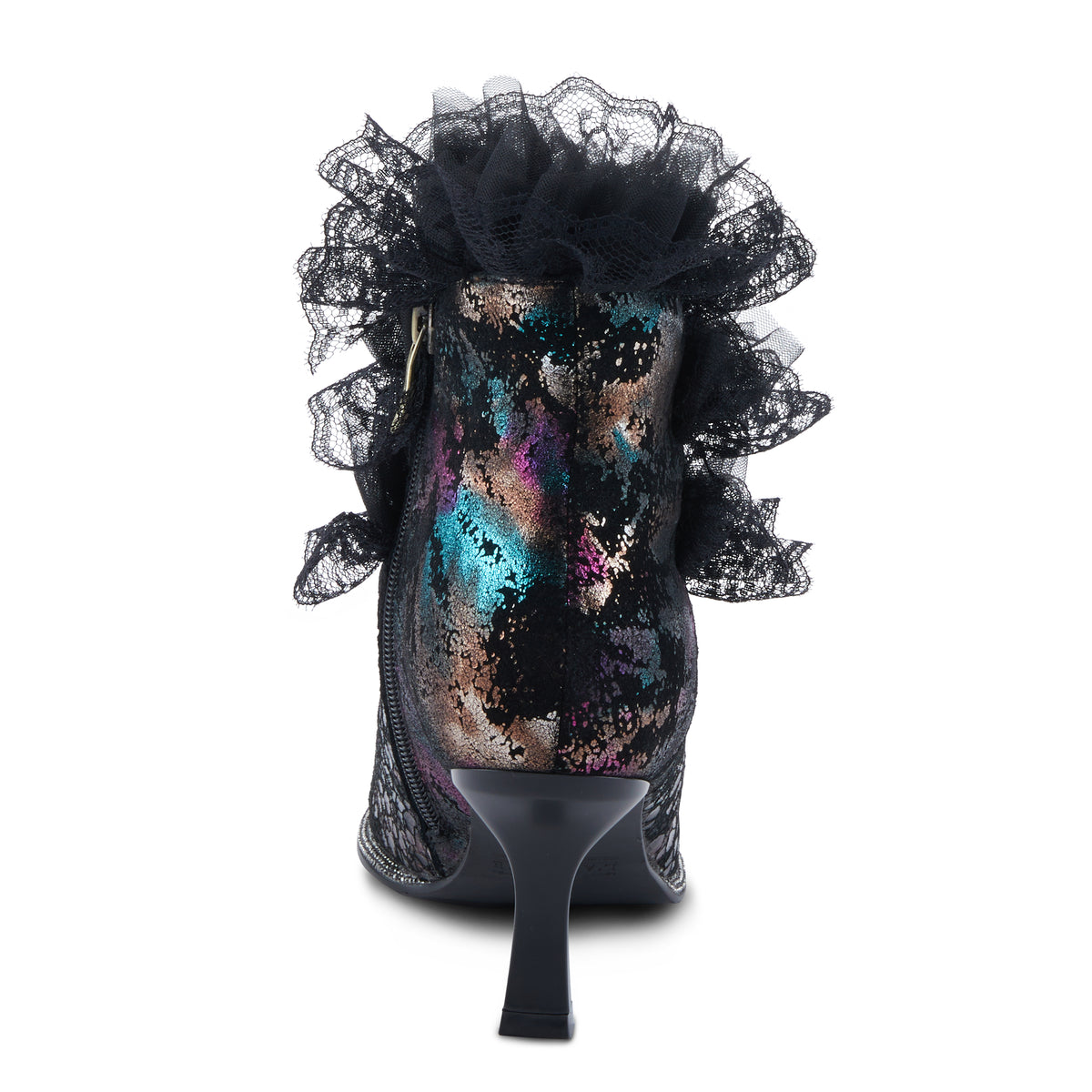 L'Artiste L'ARTISTE LACENSHINE BOOTS boot in black multi with handcrafted leather design