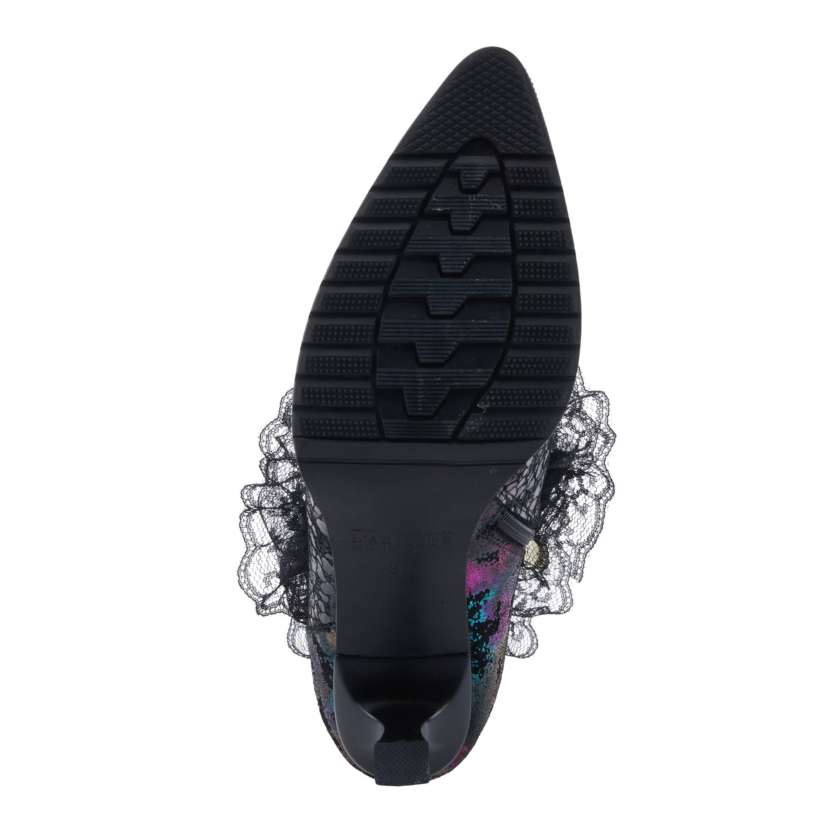 L'Artiste L'ARTISTE LACENSHINE BOOTS boot in black multi with handcrafted leather design