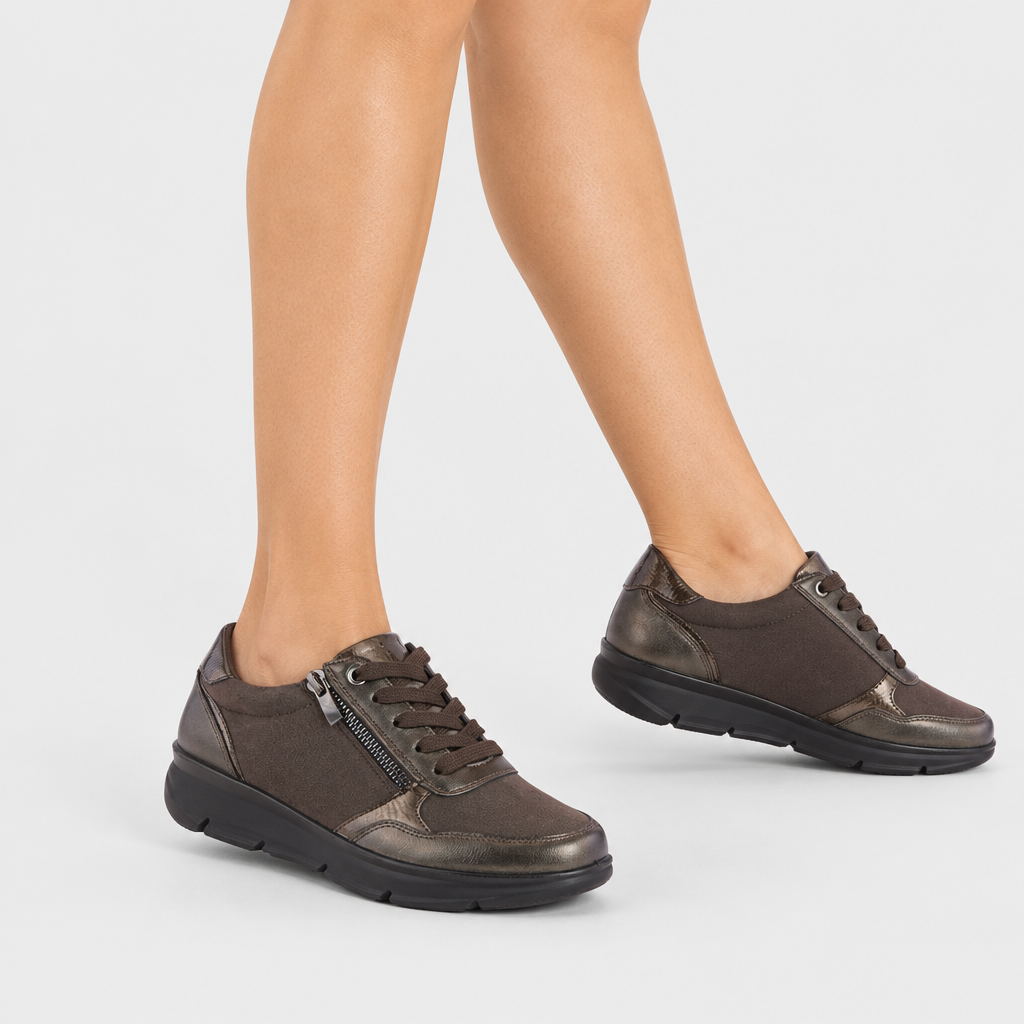 Flexus Lacona Bronze Sneaker - on-foot view