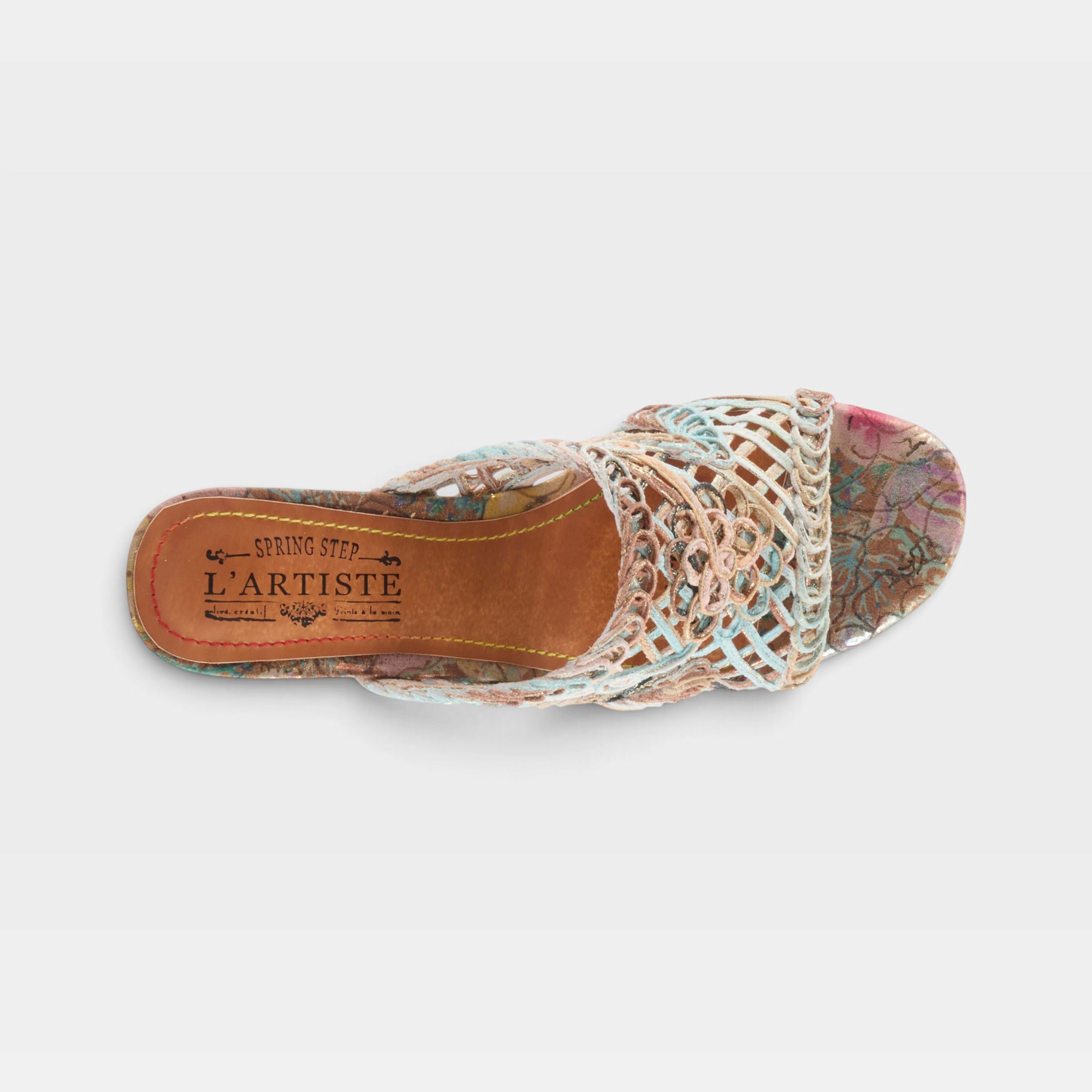 SPARK R&D HEEL LOOP Lサイズ ×2個 新品 L'Artiste Lacyloops Floral Block Heel Sandals - Spring Step Shoes