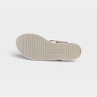 L'Artiste Laga slingback sandals in Navy Multi, outsole view