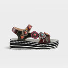 L'Artiste Laga slingback sandals in Plum Multi, hero view