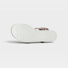 L'Artiste Laga slingback sandals in Plum Multi, outsole view