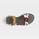 L'Artiste Laga slingback sandals in White Multi, top view