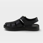 Spring Step Men Laredo Black Sandal