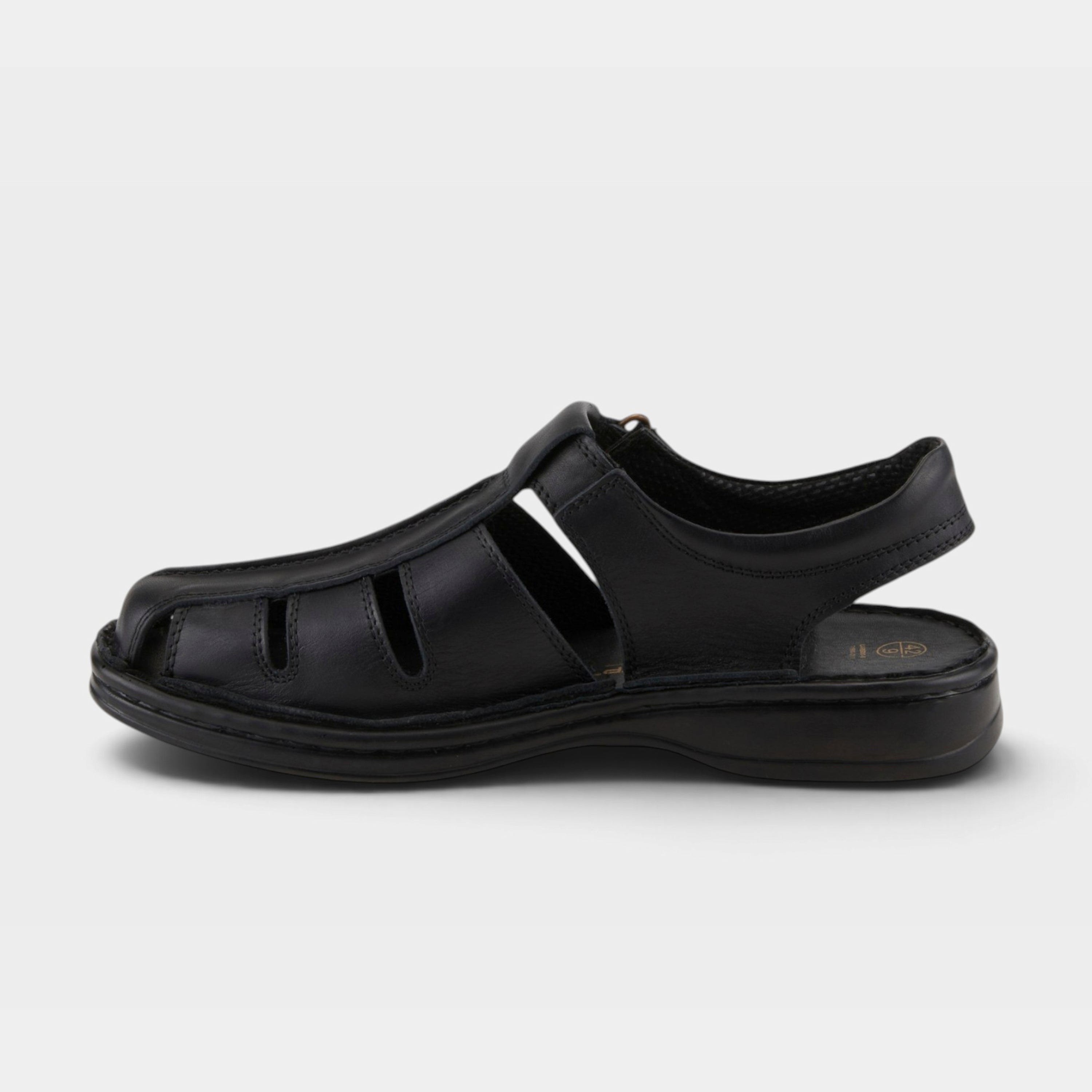 Spring Step Men Laredo Black Sandal