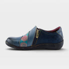 L'Artiste Lata slip-on shoe in Navy Multi, side view