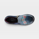 L'Artiste Lata slip-on shoe in Navy Multi, top view
