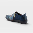 L'Artiste Lata slip-on shoe in Navy Multi, alternate angle view