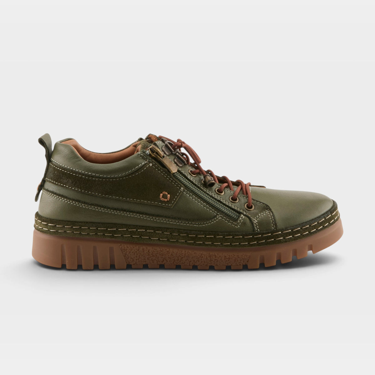 Spring Step Lauria Olive Green Shoe