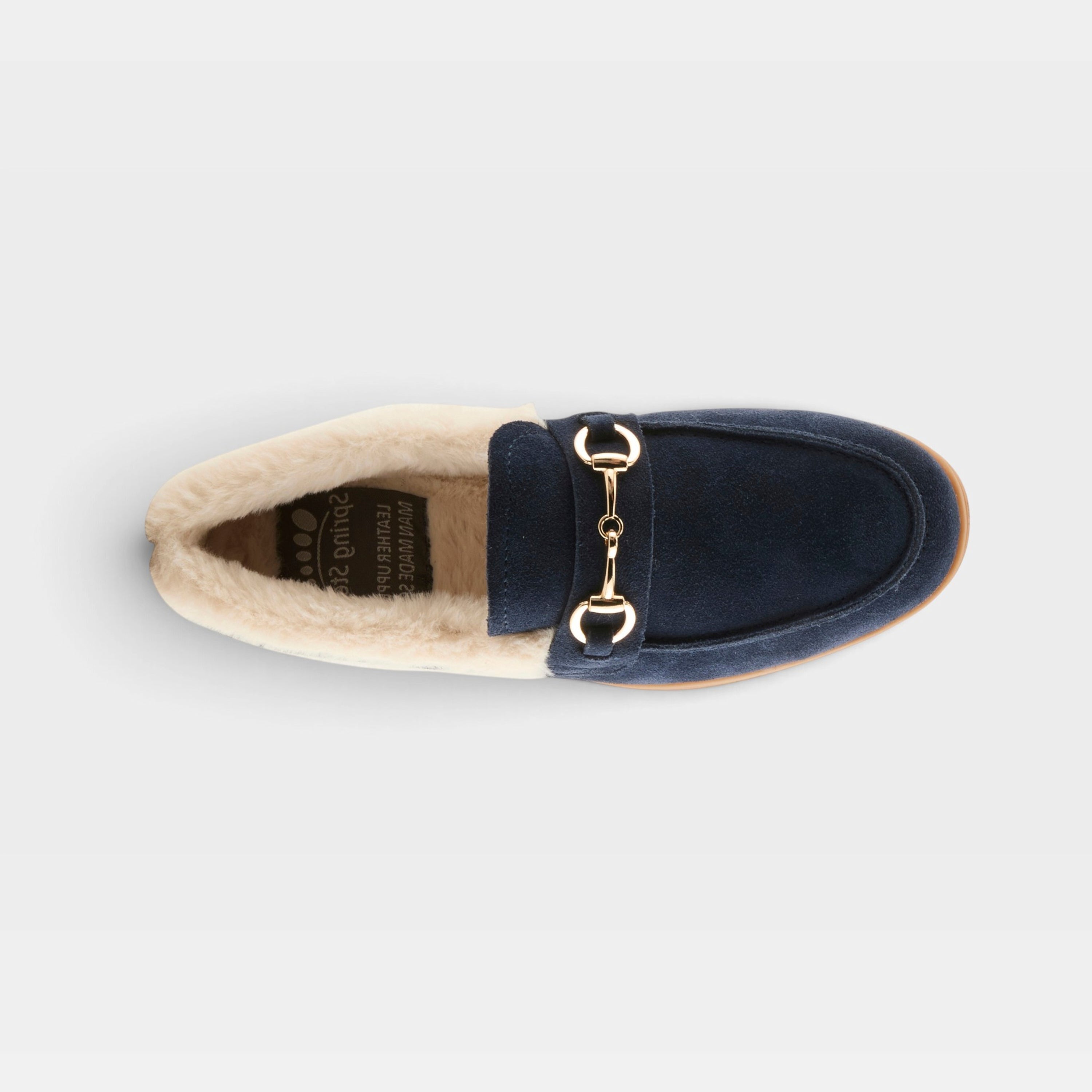 Spring Step Laurin Navy Suede Shoe