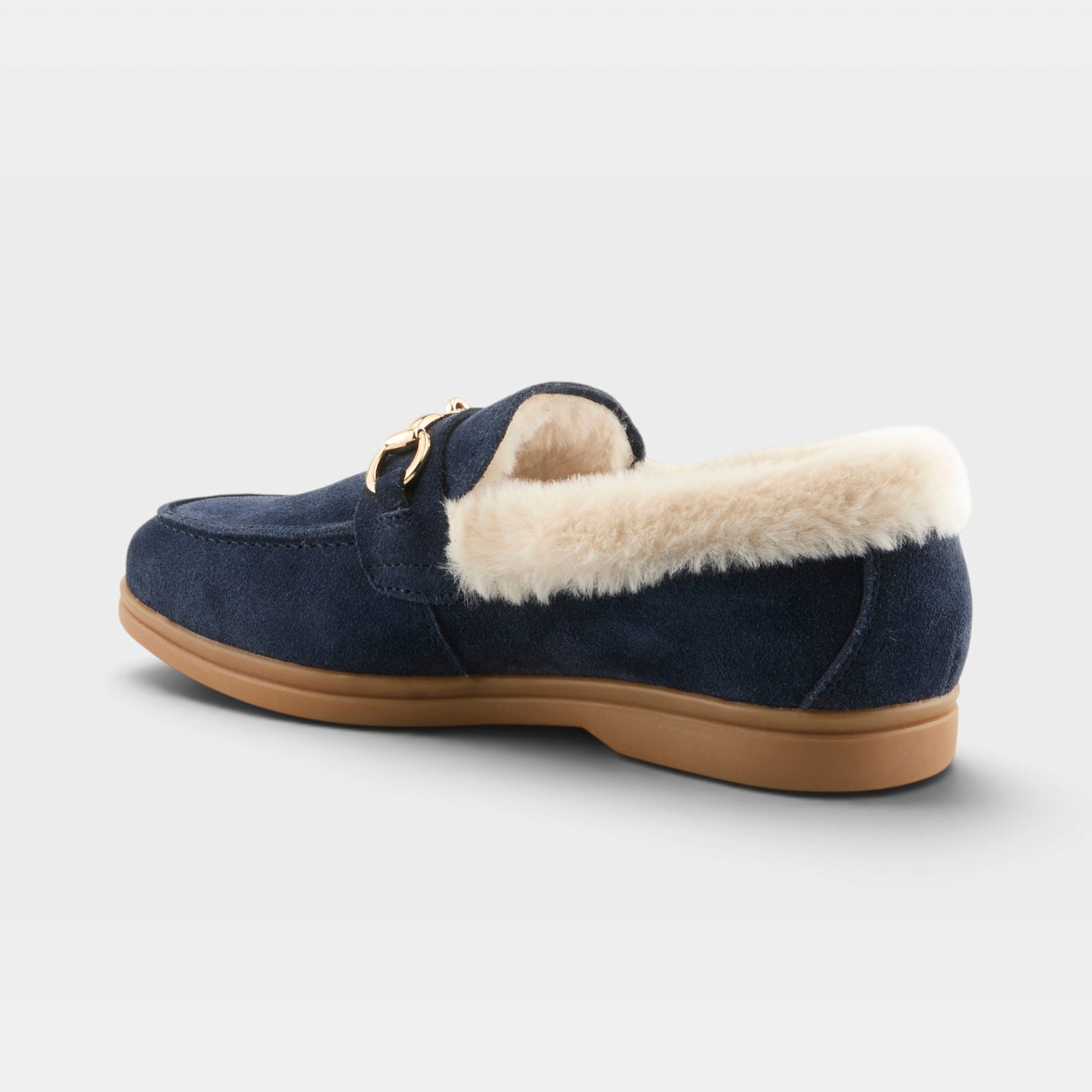 Spring Step Laurin Navy Suede Shoe