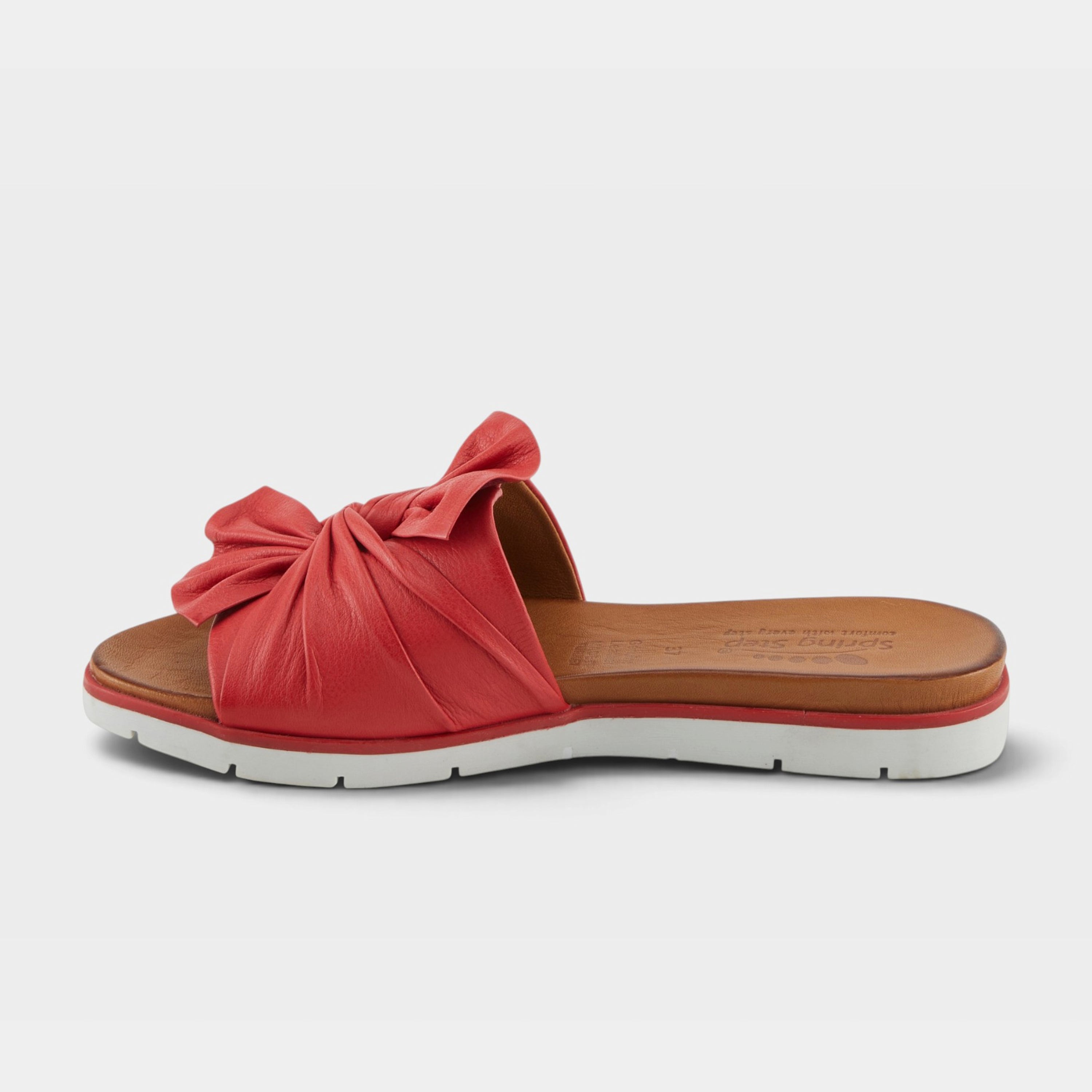 Spring Step Lavona Light Red Slide Sandal