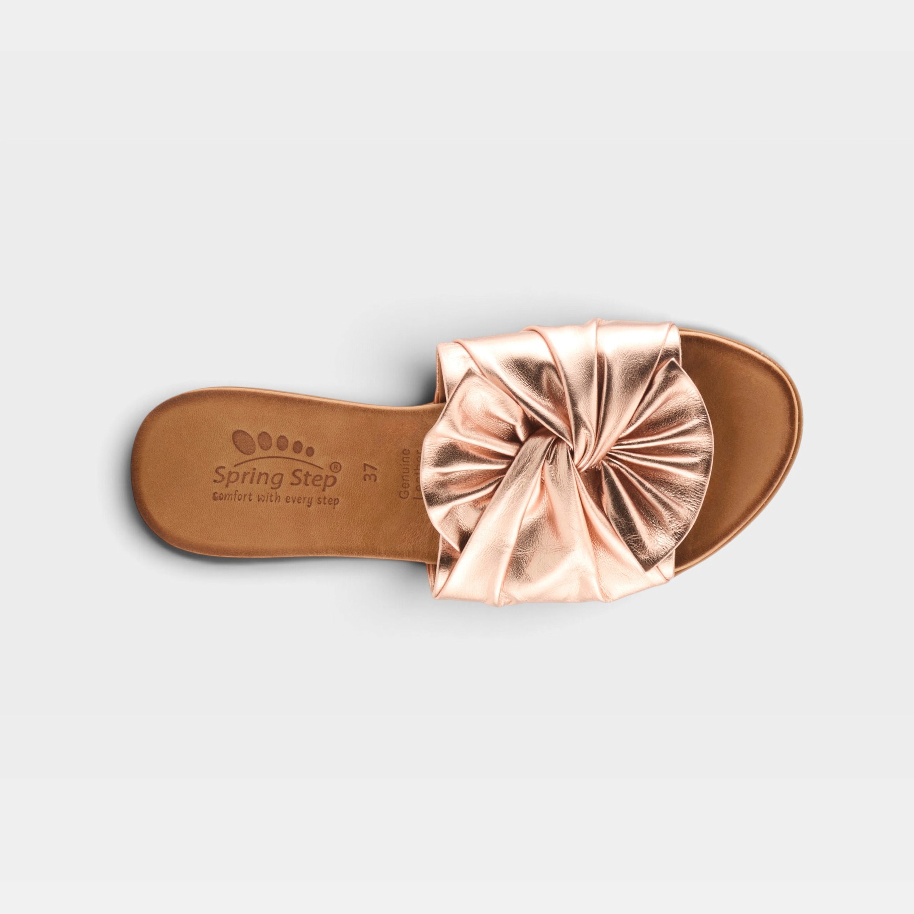 Spring Step Lavona Rose Gold Slide Sandal