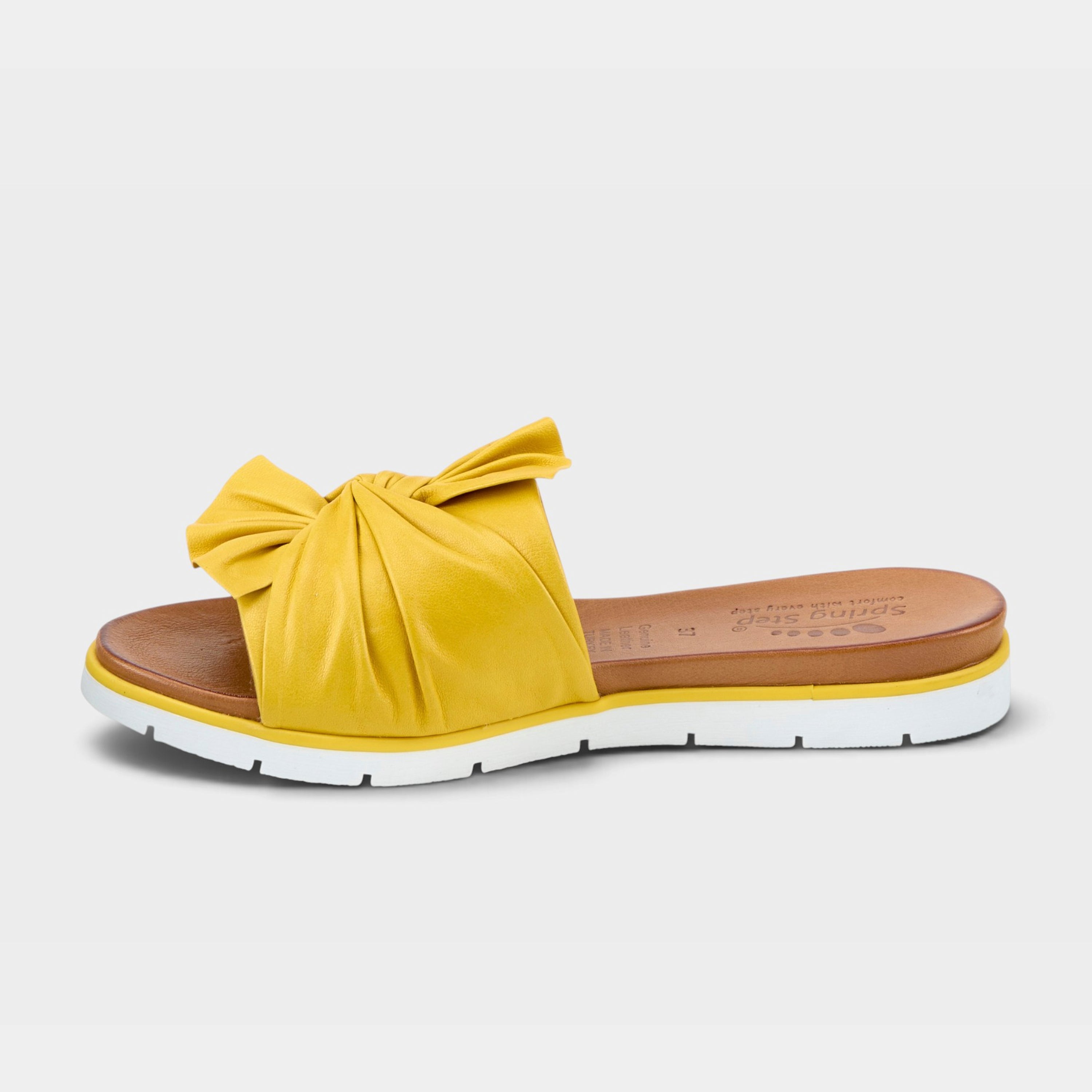 Spring Step Lavona Yellow Slide Sandal