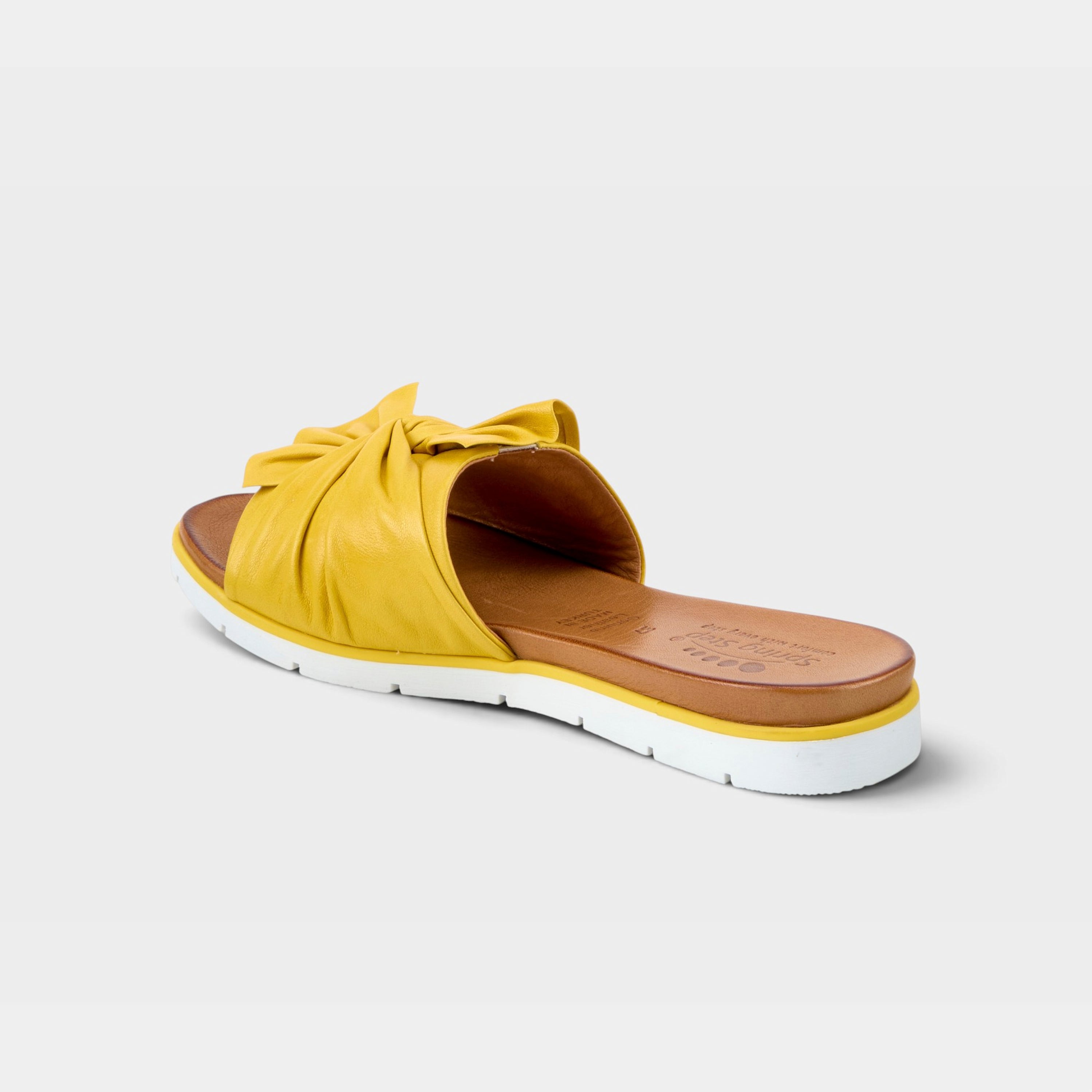 Spring Step Lavona Yellow Slide Sandal