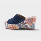 Spring Step Laylani Blue Suede Slide Sandal
