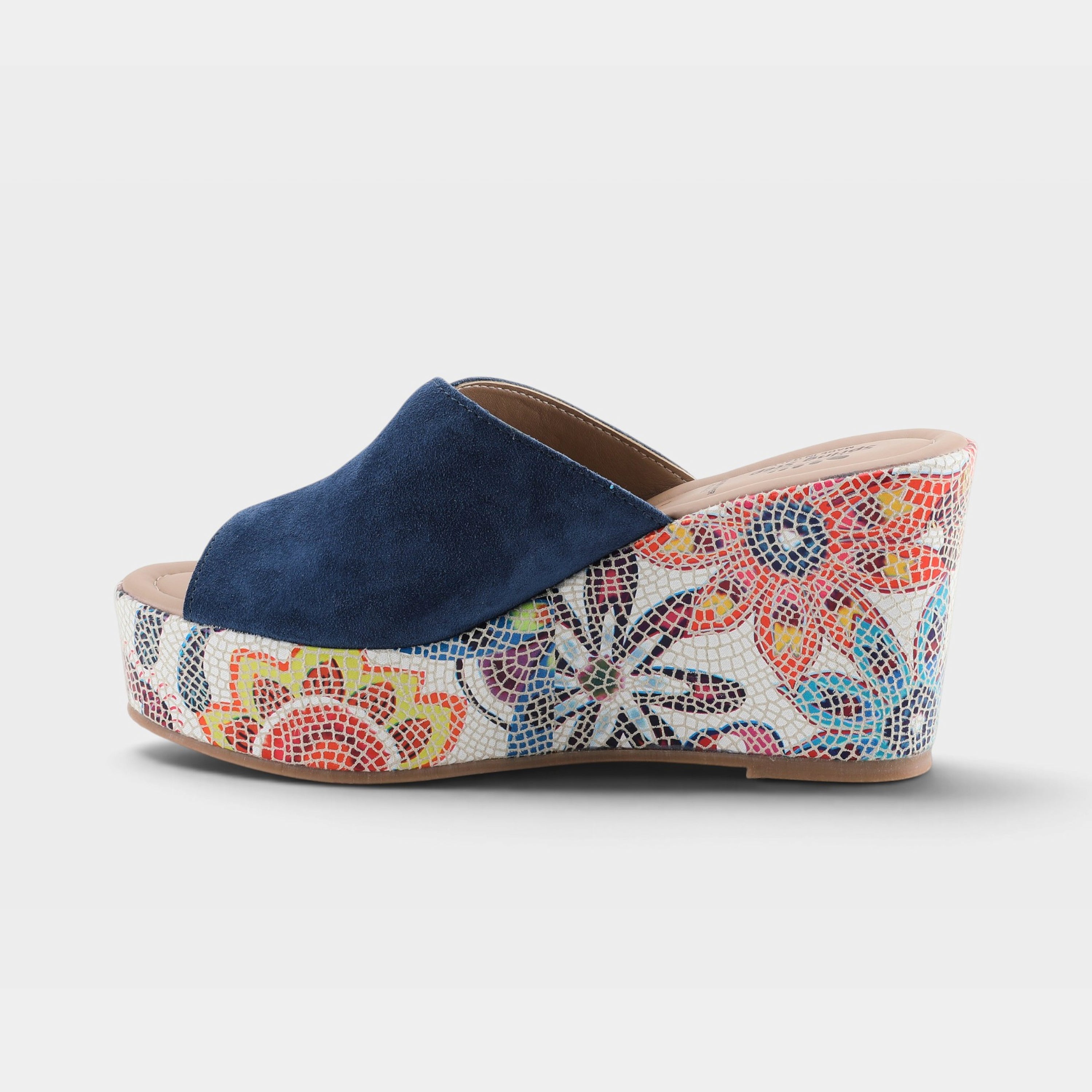 Spring Step Laylani Blue Suede Slide Sandal