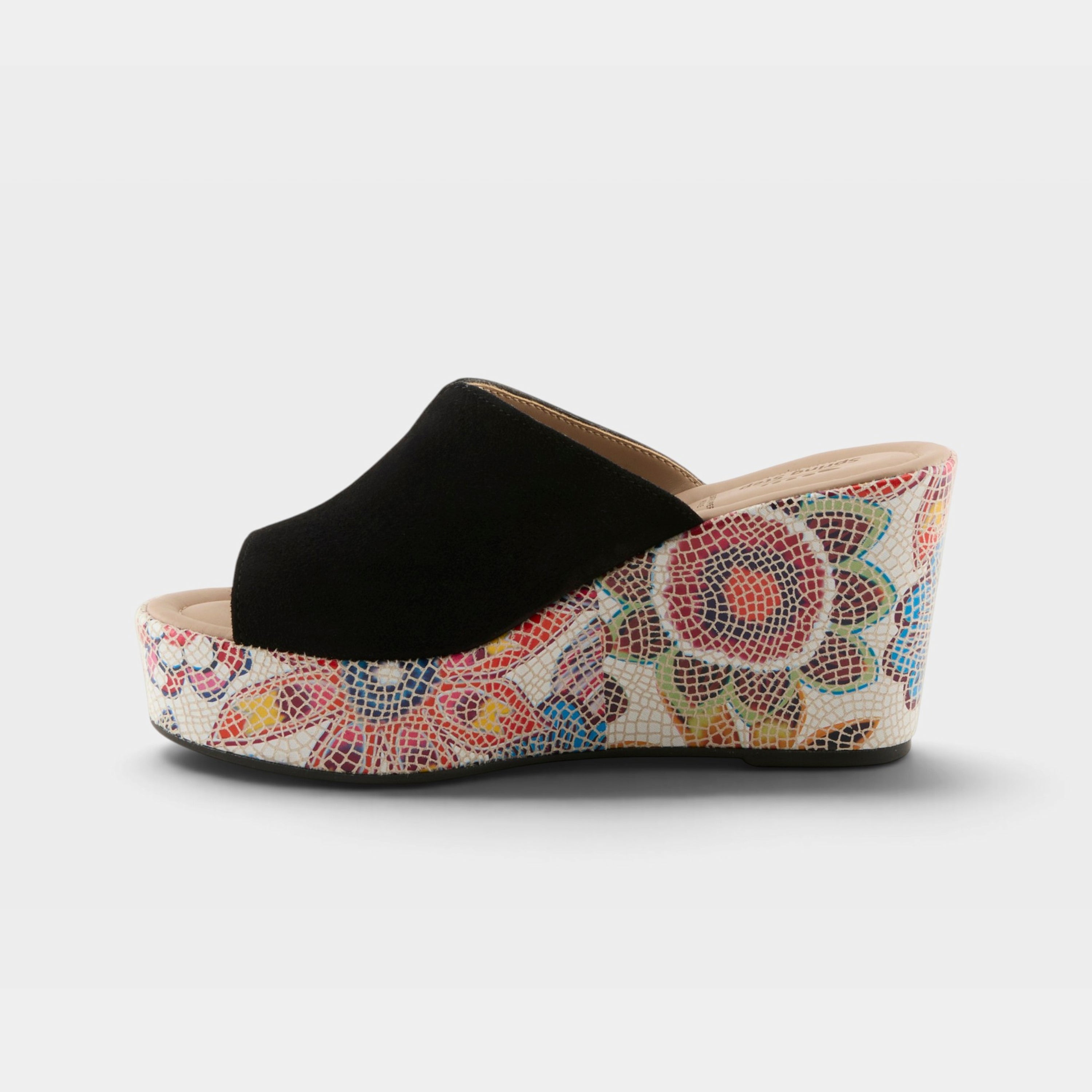 Spring Step Laylani Black Suede Slide Sandal