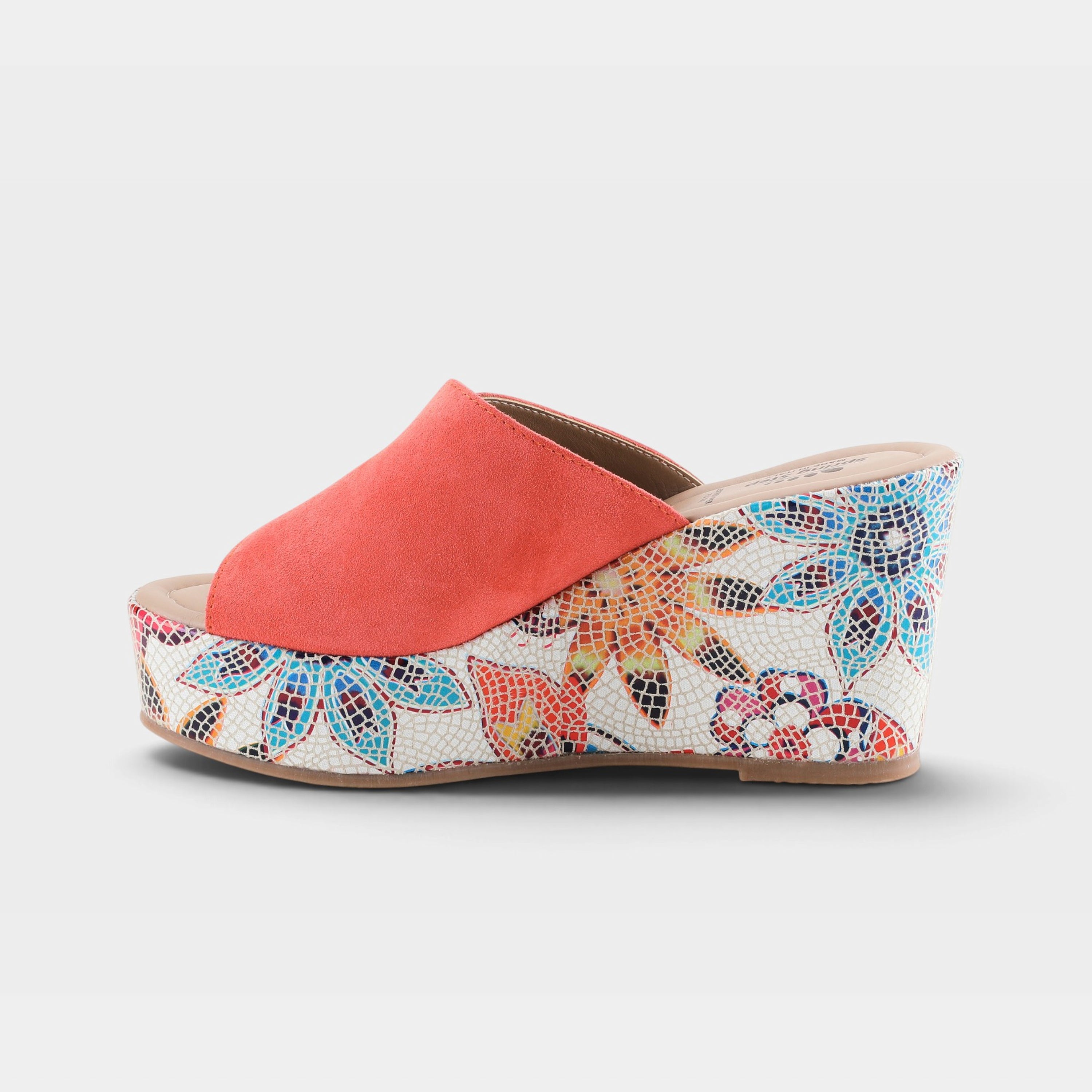 Spring Step Laylani Coral Suede Slide Sandal
