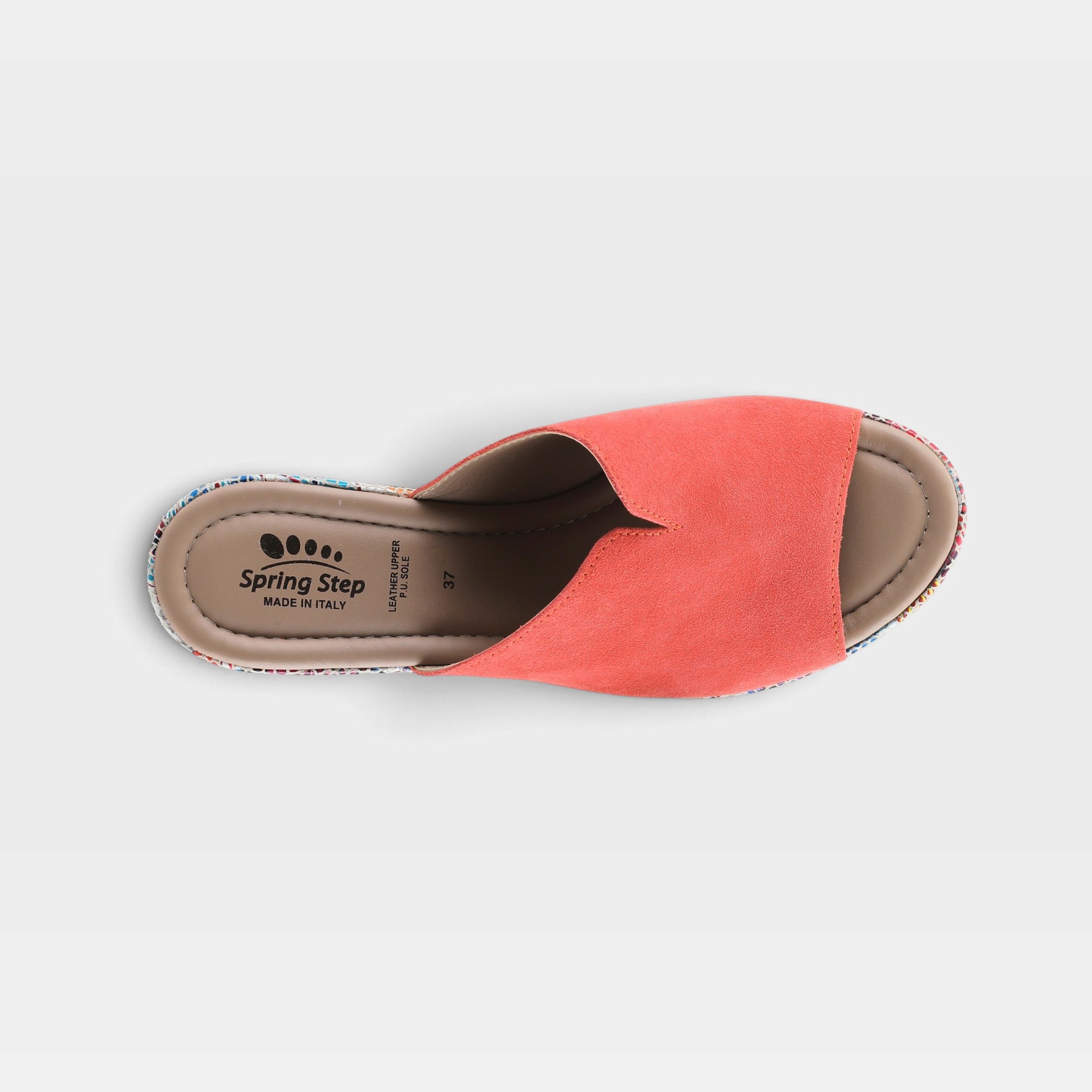 Spring Step Laylani Coral Suede Slide Sandal
