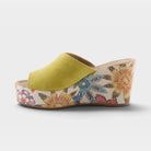 Spring Step Laylani Yellow Suede Slide Sandal