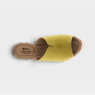 Spring Step Laylani Yellow Suede Slide Sandal