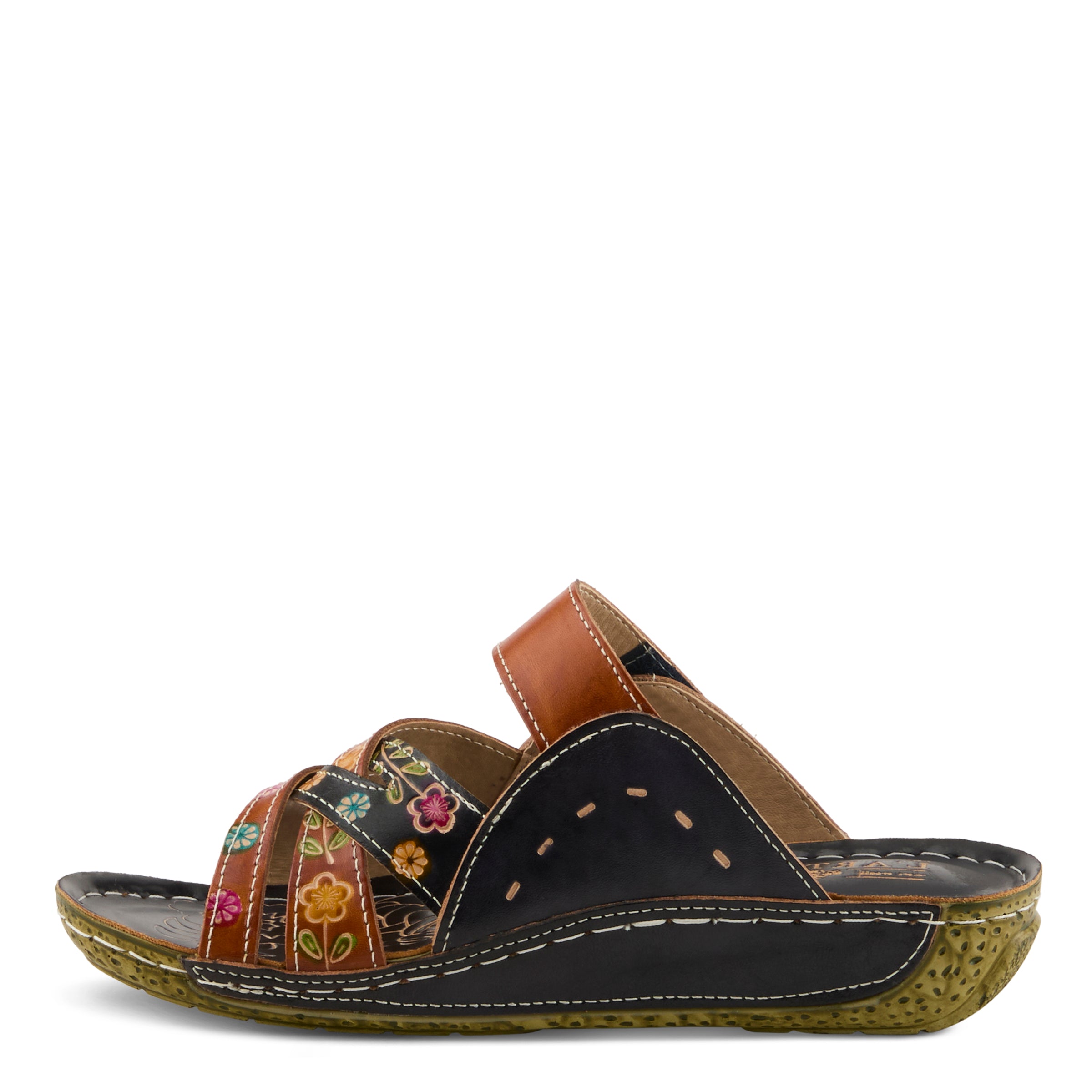 Women's L'Artiste Leigh Slide Wedge Sandals - Spring Step Shoes