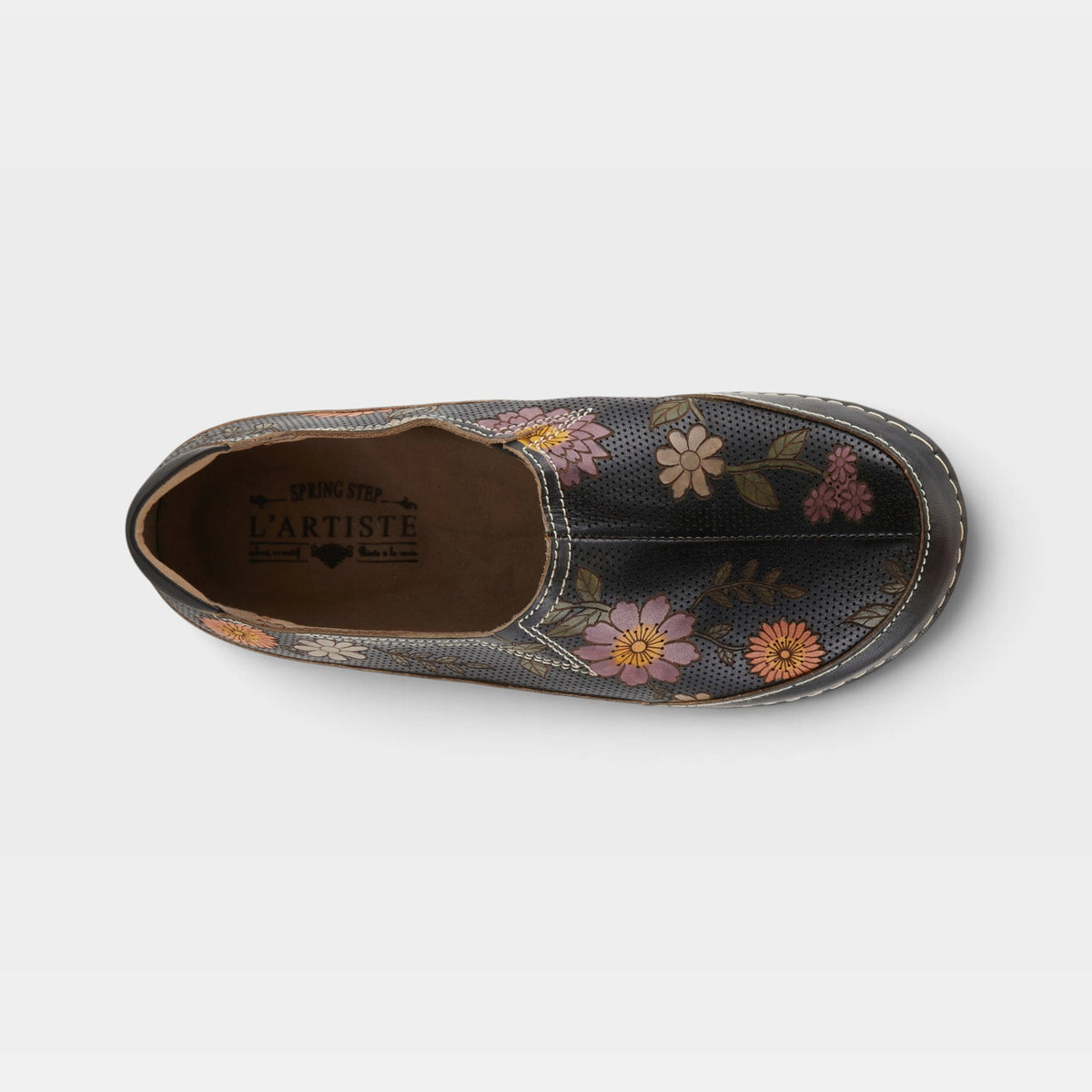 L'Artiste Libora-Delite shoes in Black Multi, top view