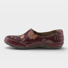 L'Artiste Libora-Delite shoes in Bordeaux Multi, side view
