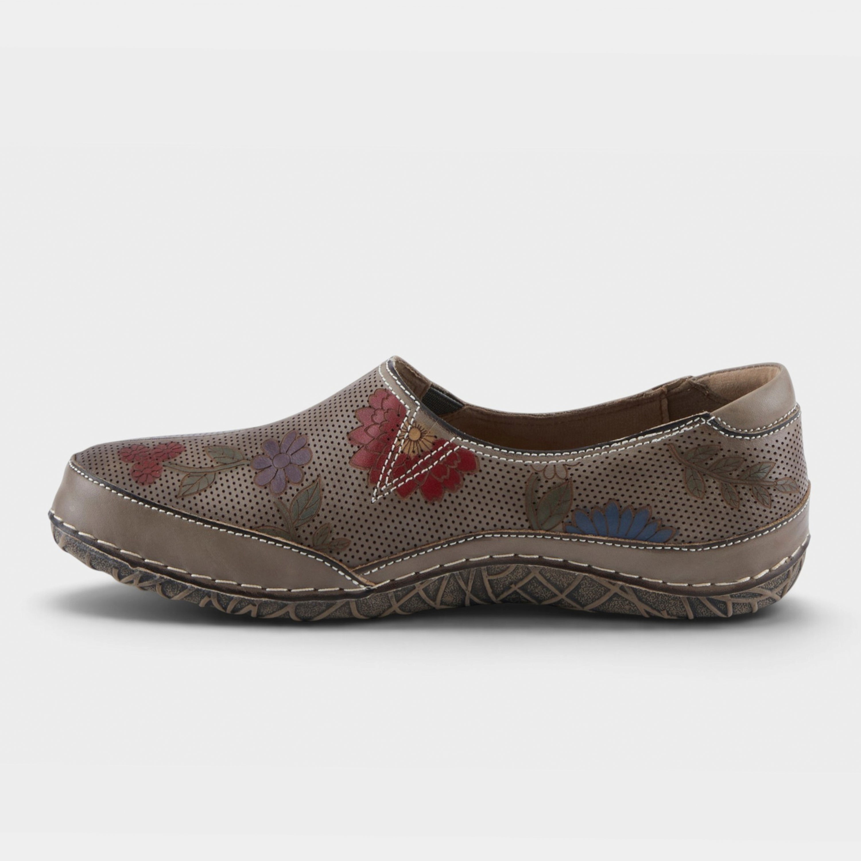 L'Artiste Libora-Delite shoes in Grey Multi, side view