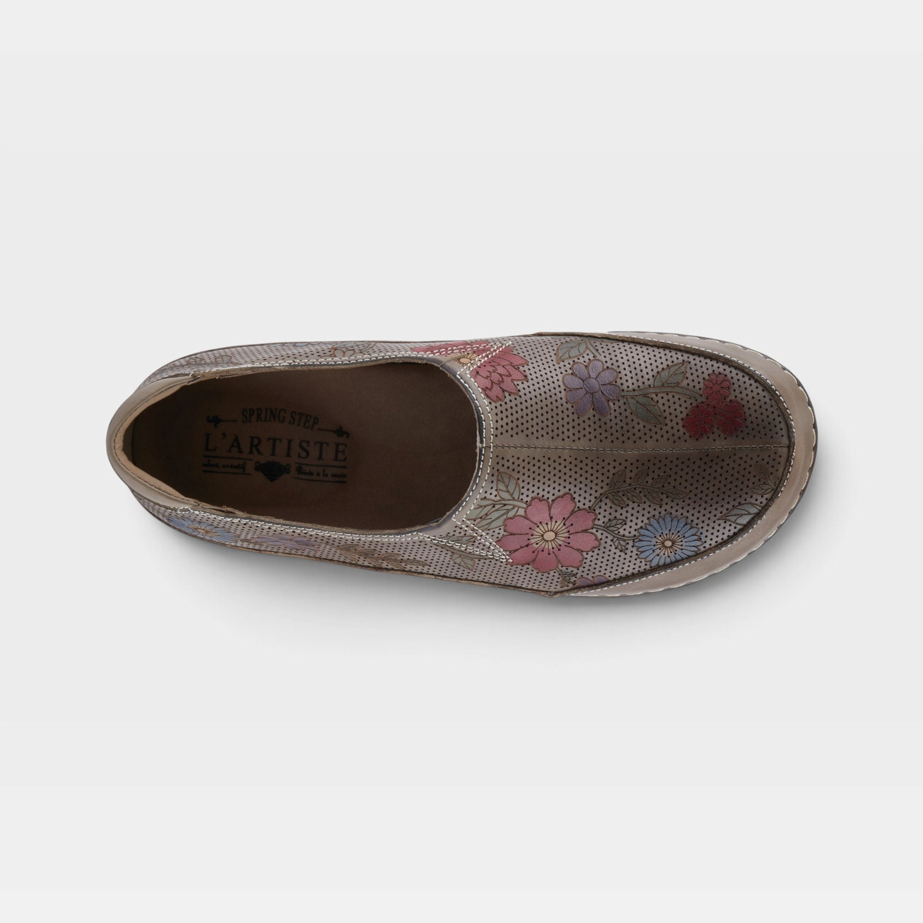 L'Artiste Libora-Delite shoes in Grey Multi, top view